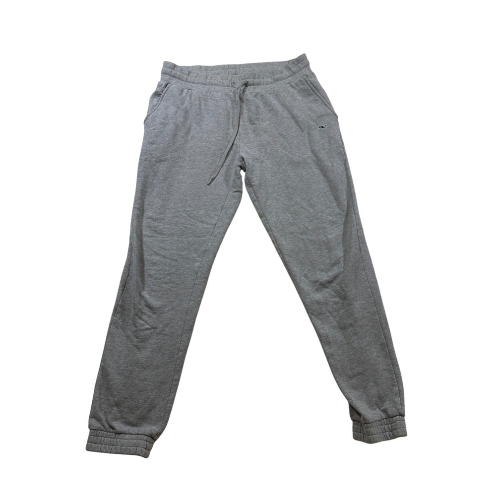 Vineyard Vines Sweatpants Small Gray Joggers Whale Logo Preppy Loungewear Basic